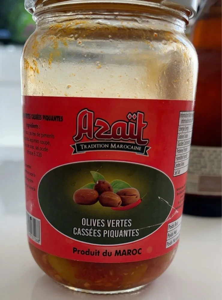 Olives vertes piquantes