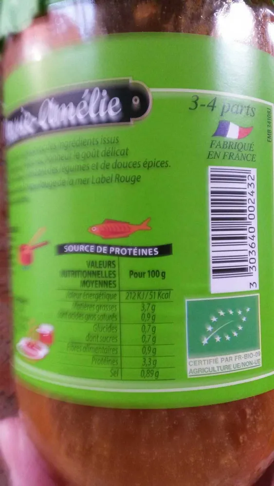 Soupe de poissons Bio