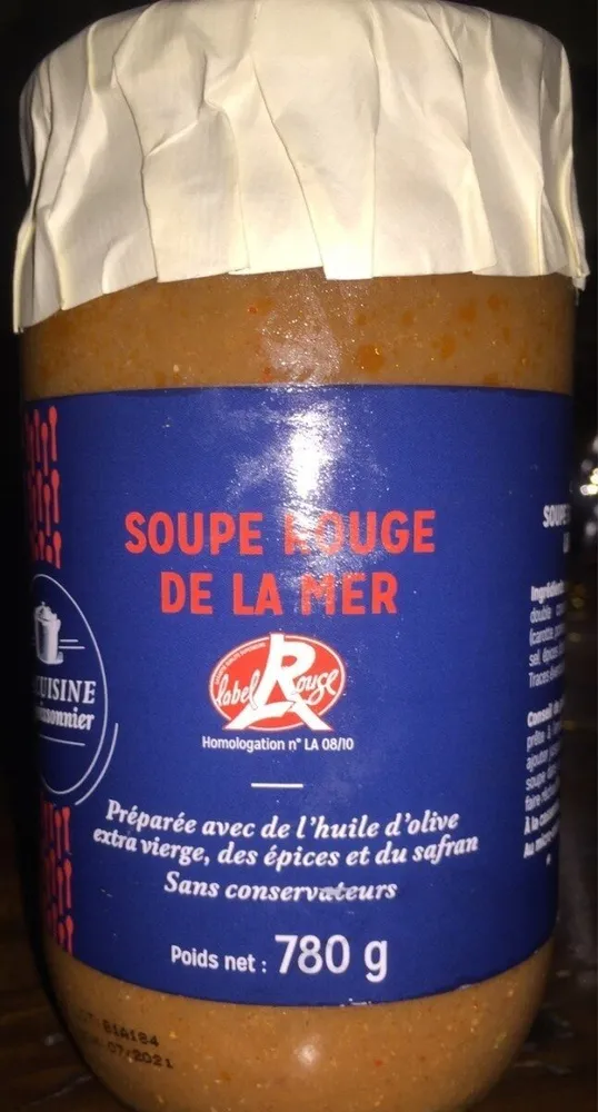 Soupe rouge de la mer