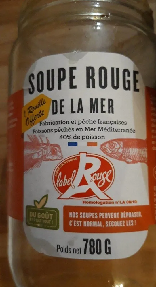 Soupe rouge de la mer
