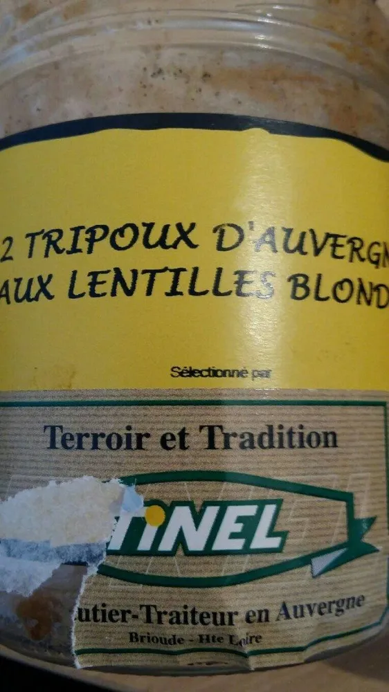 Tripoux Auvergne aux lentilles