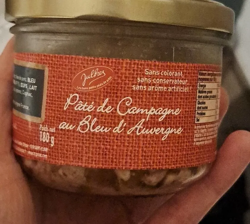 Pâte de campagne au bleu d Auvergne