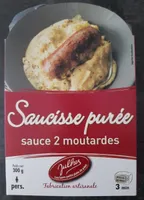 Saucisse purée sauce 2 moutardes
