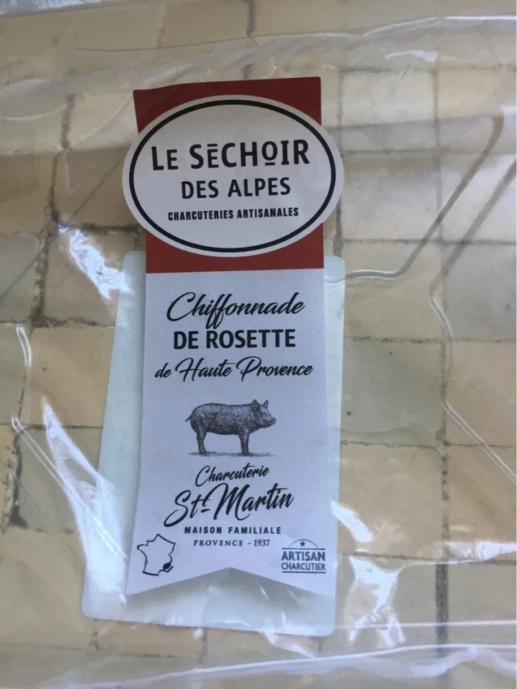 Chiffonnade de rosette