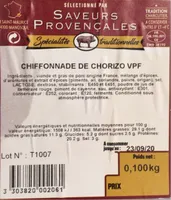 Chiffonnade de Chorizo