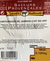 Chiffonade de jambon cuit DD VPF