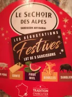 Festives lot de 5 saucissons