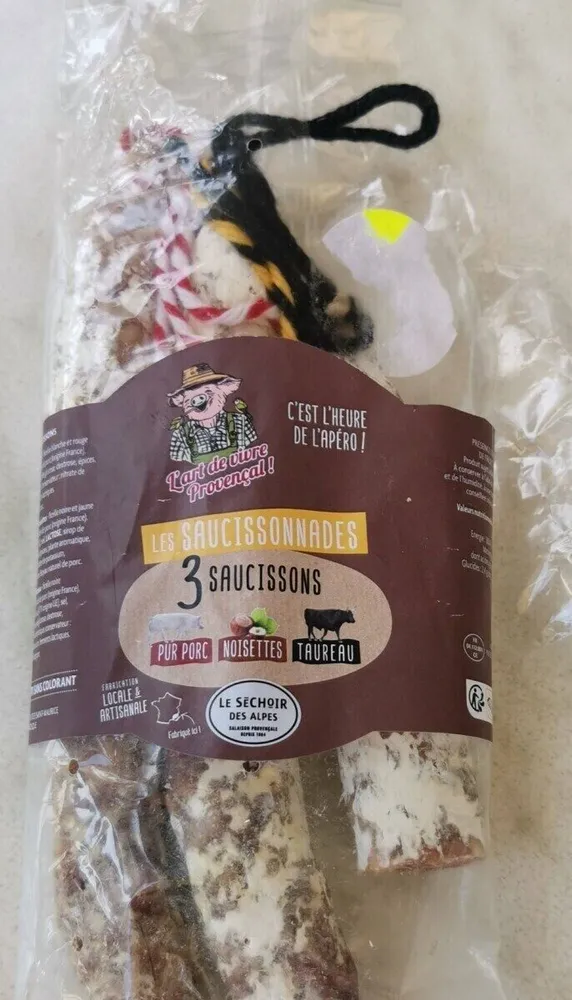 Les saucissonnades, 3 saucissons