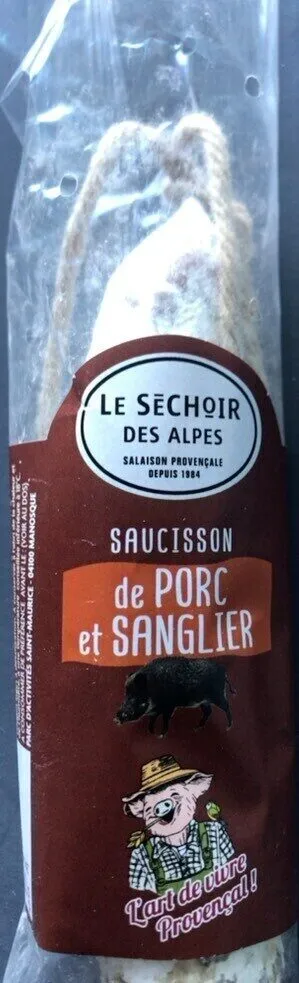 Saucisson de porc et sanglier
