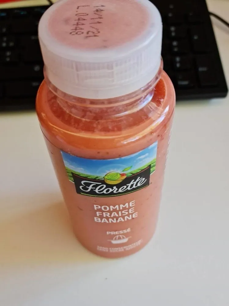 Jus Pomme fraise banane