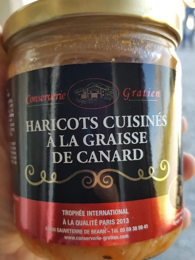 Haricots Cuisinés a la graisse de canard