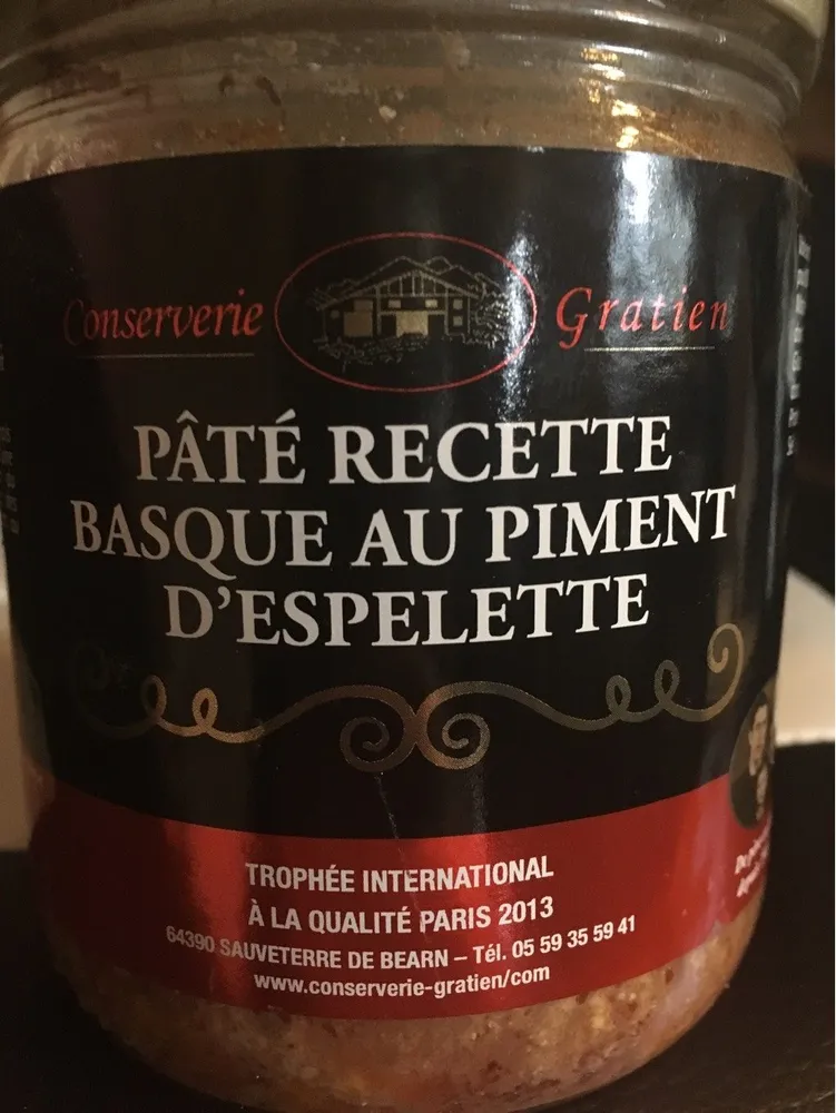 Pate recette basque au piment d’espelette