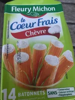 Batonnets coeur frais chevre