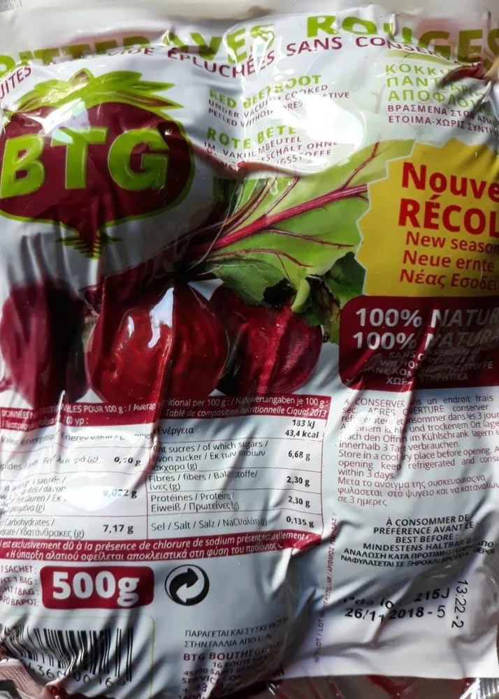 Betteraves rouges cuites