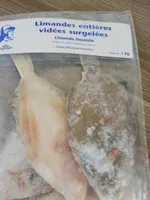 Limande entière vidées surgelees