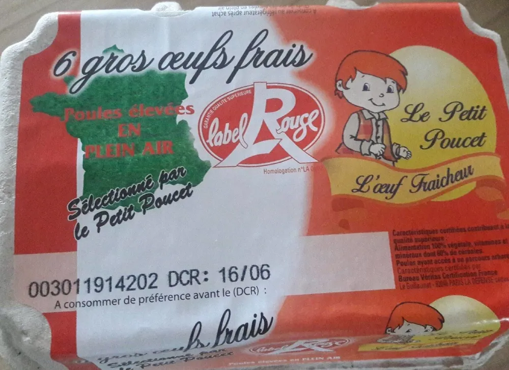 Oeufs frais label rouge