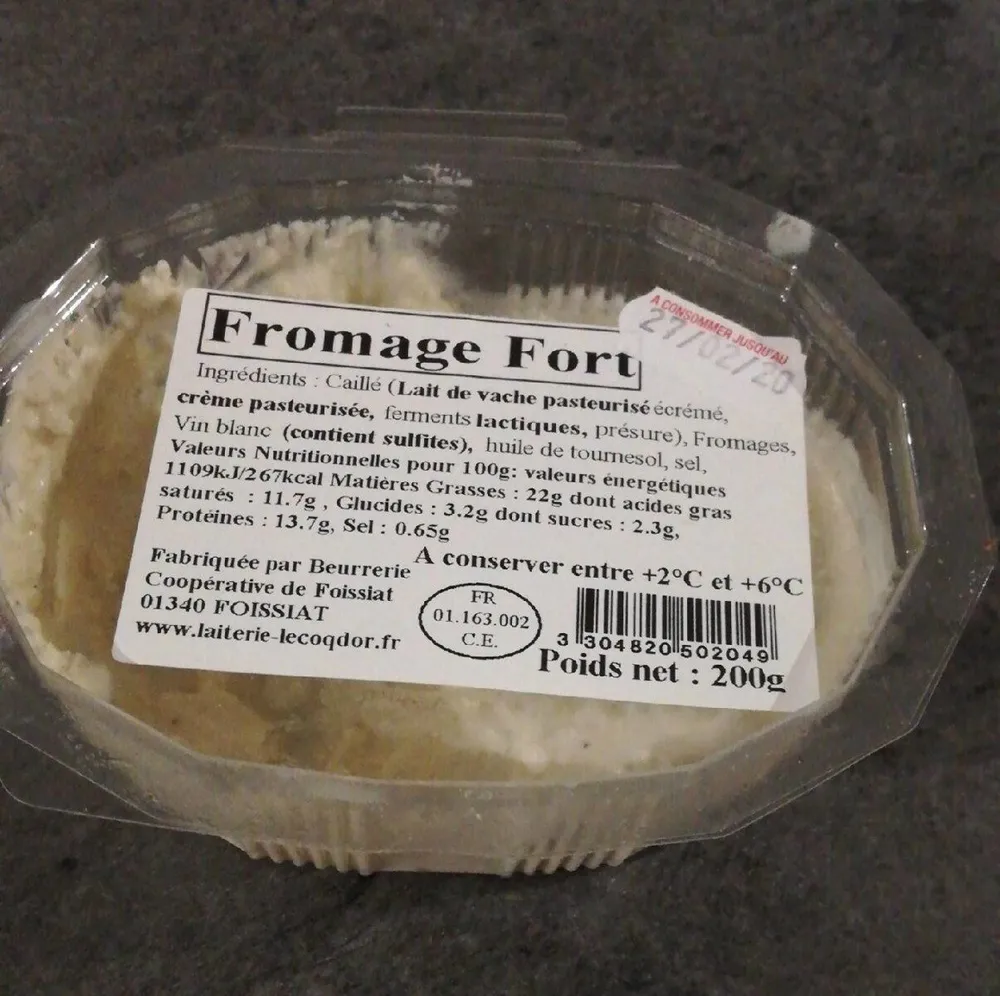 Fromage fort Foissiat