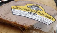 Gâteau demi lune framboise