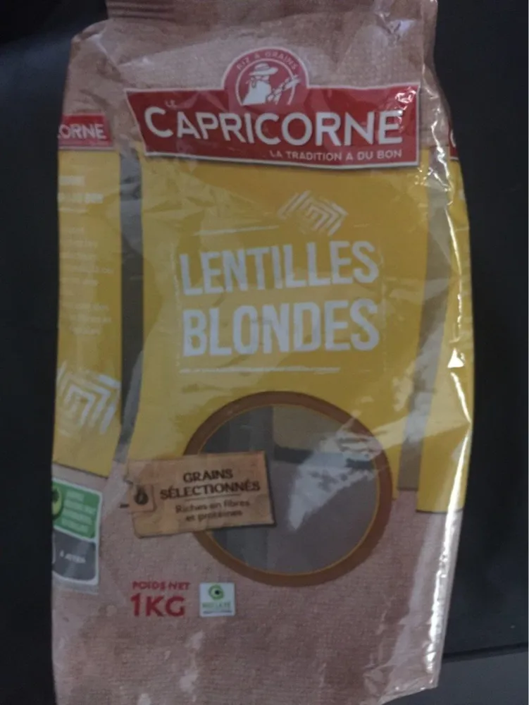 Lentilles blondes
