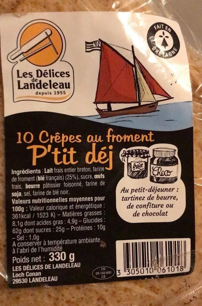 Crêpes au froment