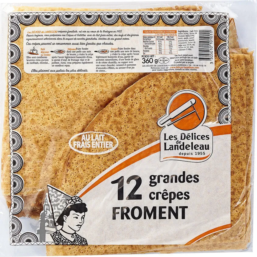 12 Grandes Crêpes de Froment