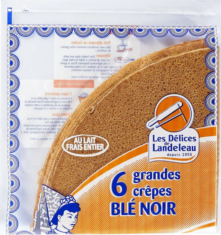 6 grandes Crêpes de Blé Noir