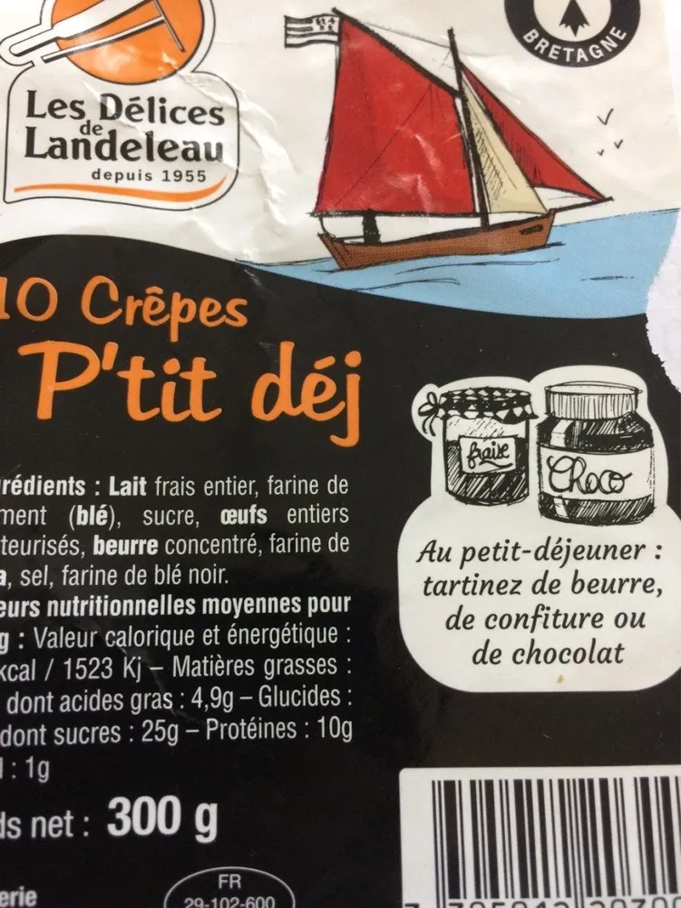 10 Crêpes P'tit déj