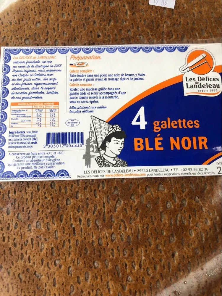 4 galettes au blé noir