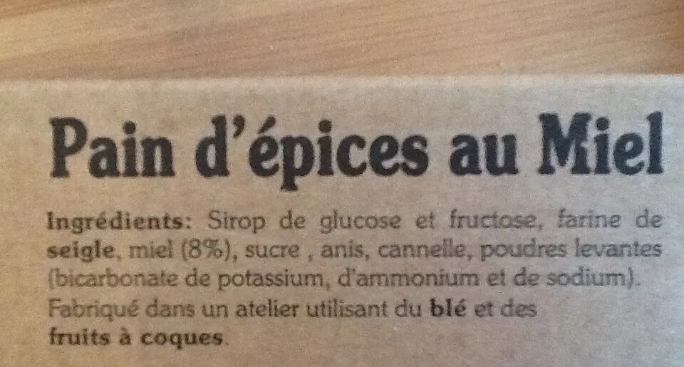 Pain d'epices APIVELAY