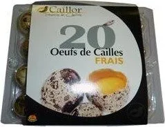 Oeufs de cailles frais x 20, 200 gr