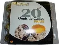 Oeufs de cailles frais x 20, 200 gr