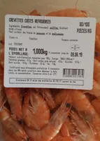Crevettes cuites refrigerées