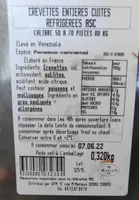 Crevettes entières cuites