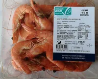 Crevettes entières cuites réfrigérées ASC