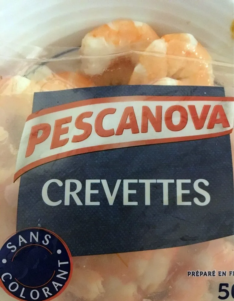 Crevettes entieres cuites réfrigérées