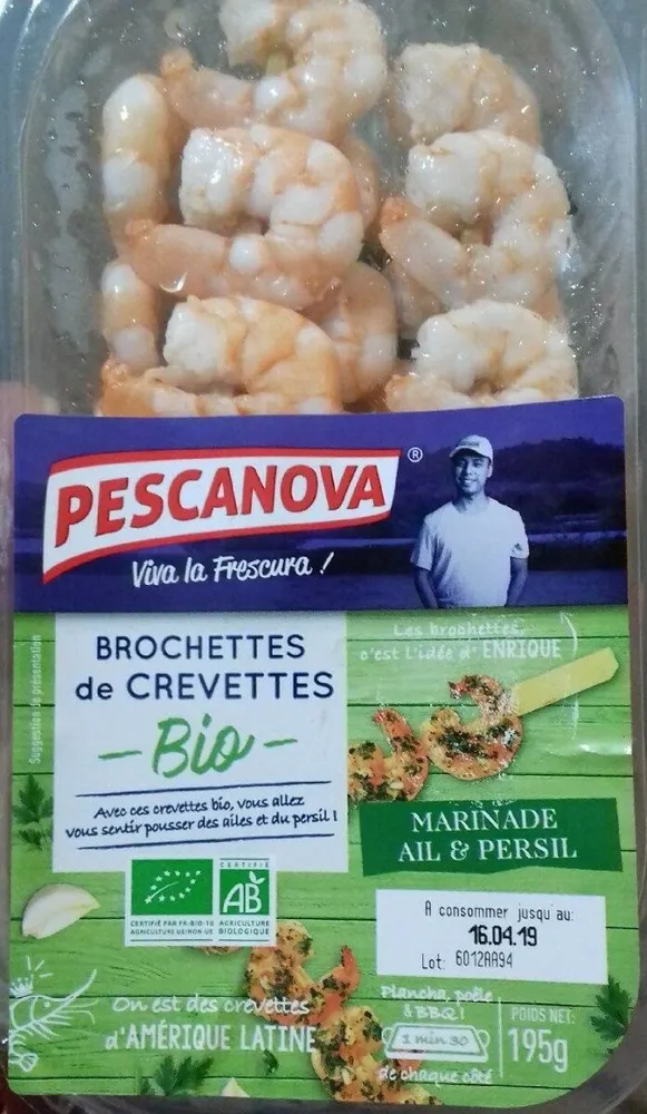 Brochettes de crevettes Marinade Ail & Persil