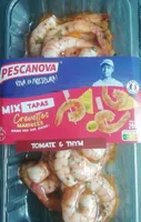 Mix tapas crevettes marinées