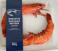 Crevette sauvage entiere cuite