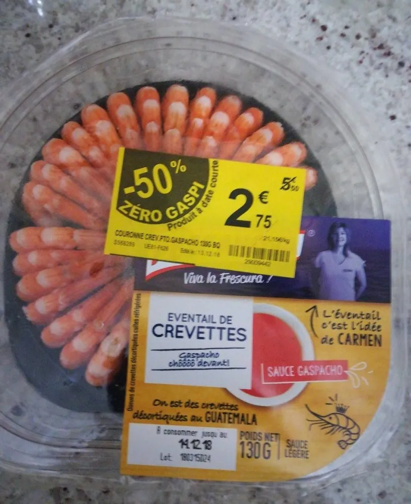 Éventail de crevette