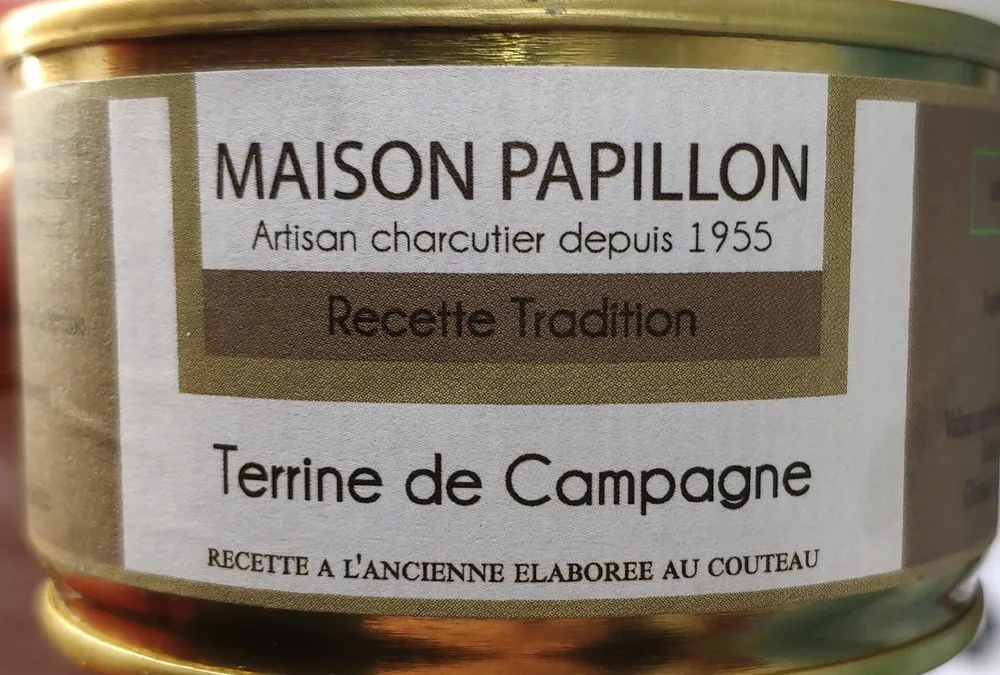 Terrine de Campagne Pur Porc Maison Papillon