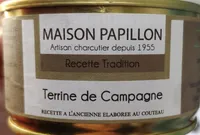 Terrine de Campagne Pur Porc Maison Papillon