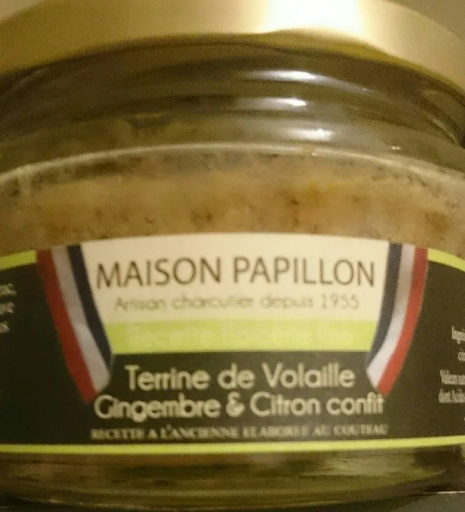 Terrine de volaille gingembre et citron confit