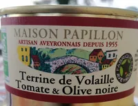 Terrine de volaille tomate et olive noire