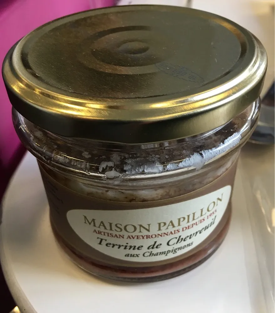 Maison Papillon, Provence Maison Papillon, Provence Terrine Chevreuil Aux Champignons - 160 g