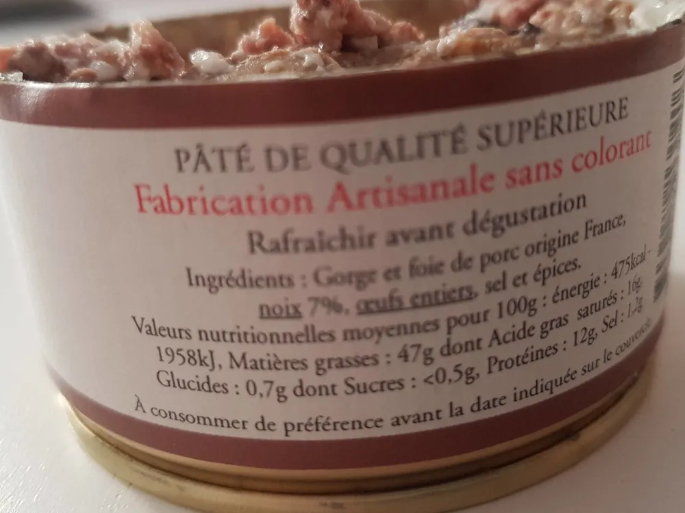 Pâté aux noix