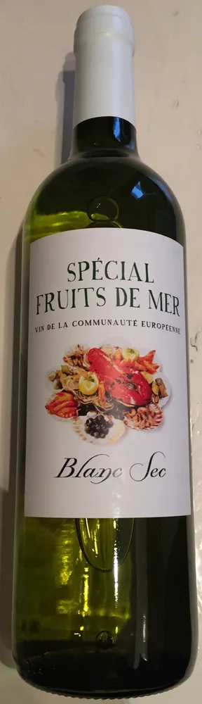 Vin blanc sec spécial fruits de mer