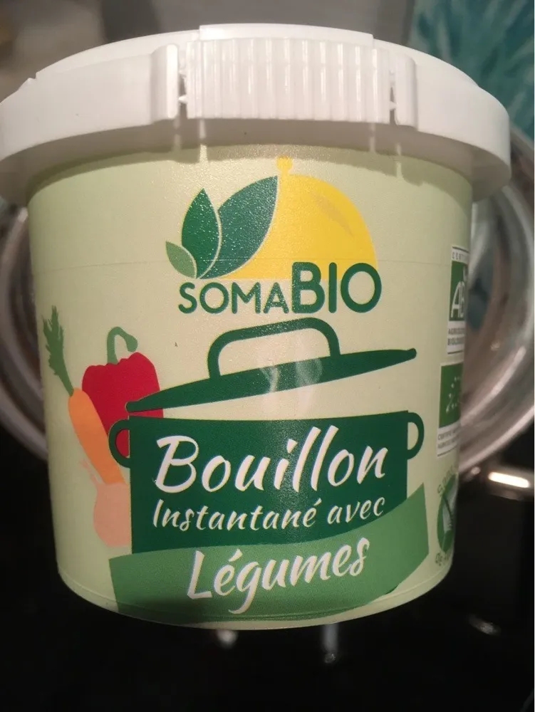 Bouillon instantané avec légumes