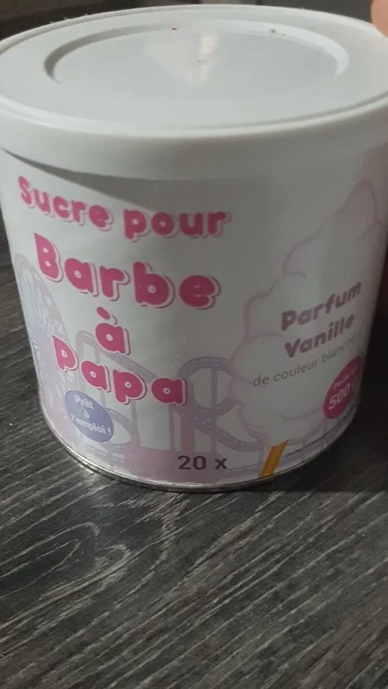 Sucre barbe à papa gout vanille
