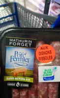 Chipolatas porc fermier aux oignons rissolés