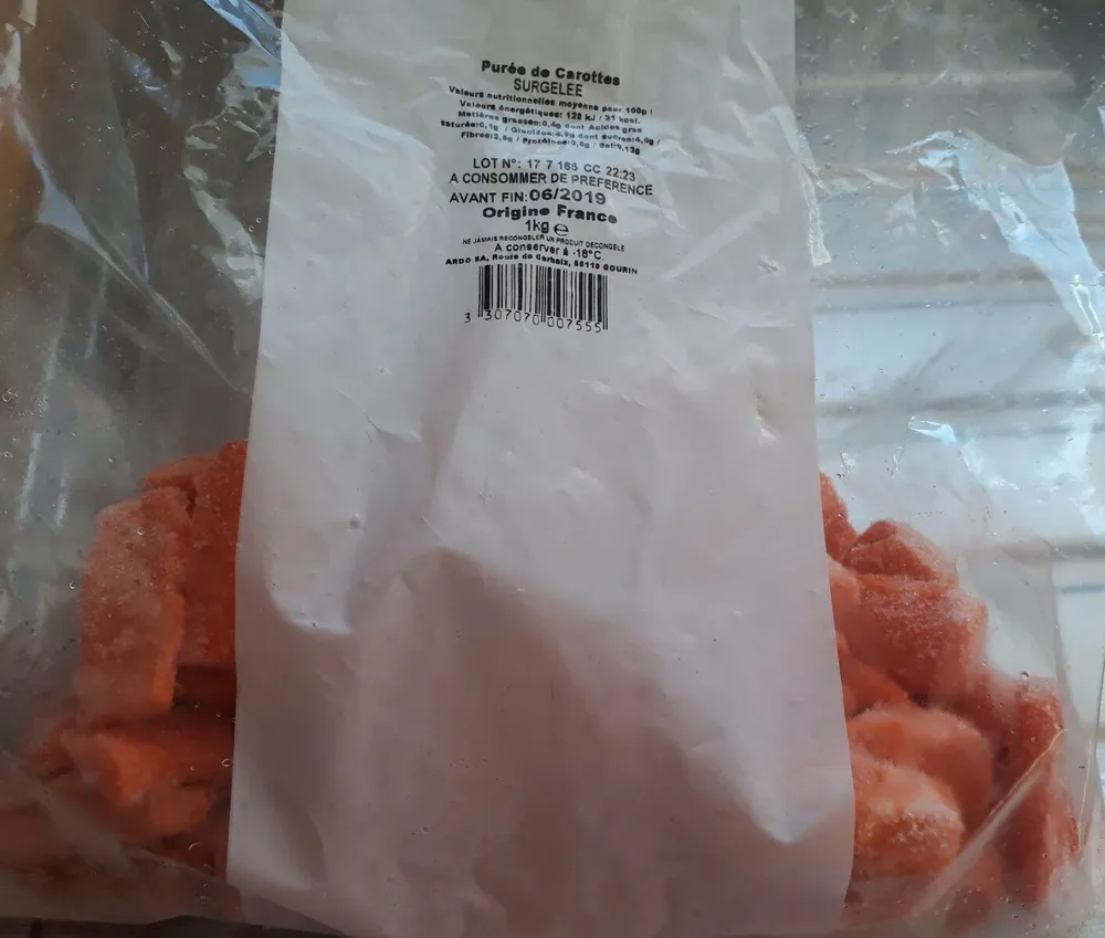 Purée de carottes